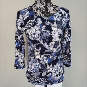 Ruby Rd Blue Blouse XS size